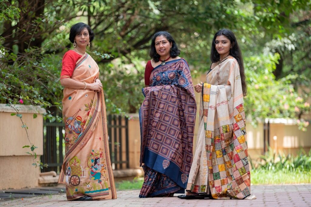 Be a vision in Technicolor with our vibrant sarees!