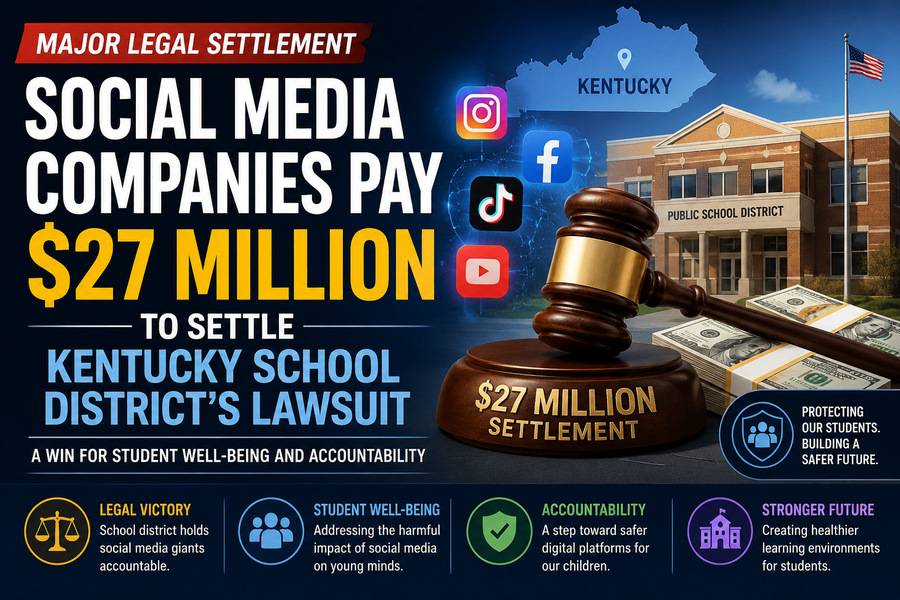 Social Media Companies Pay $27 Million to Settle Kentucky School District’s Lawsuit